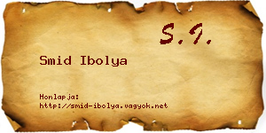 Smid Ibolya névjegykártya